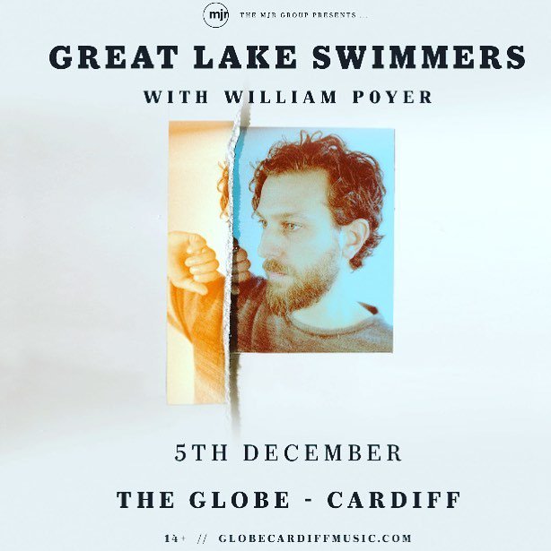 WilliamPoyer's tweet photo. WEDNESDAY 5th Dec. I can’t wait to play at the awesome @globecardiff in Cardiff supporting @great_lake_swimmers get there early 🖤🌵🏴🤘🏻 #carddiff #livemusic #singersongwriter #tour #welshmusic #folk #gig https://t.co/y1KBwlss3I https://t.co/oeZuK7uPP4