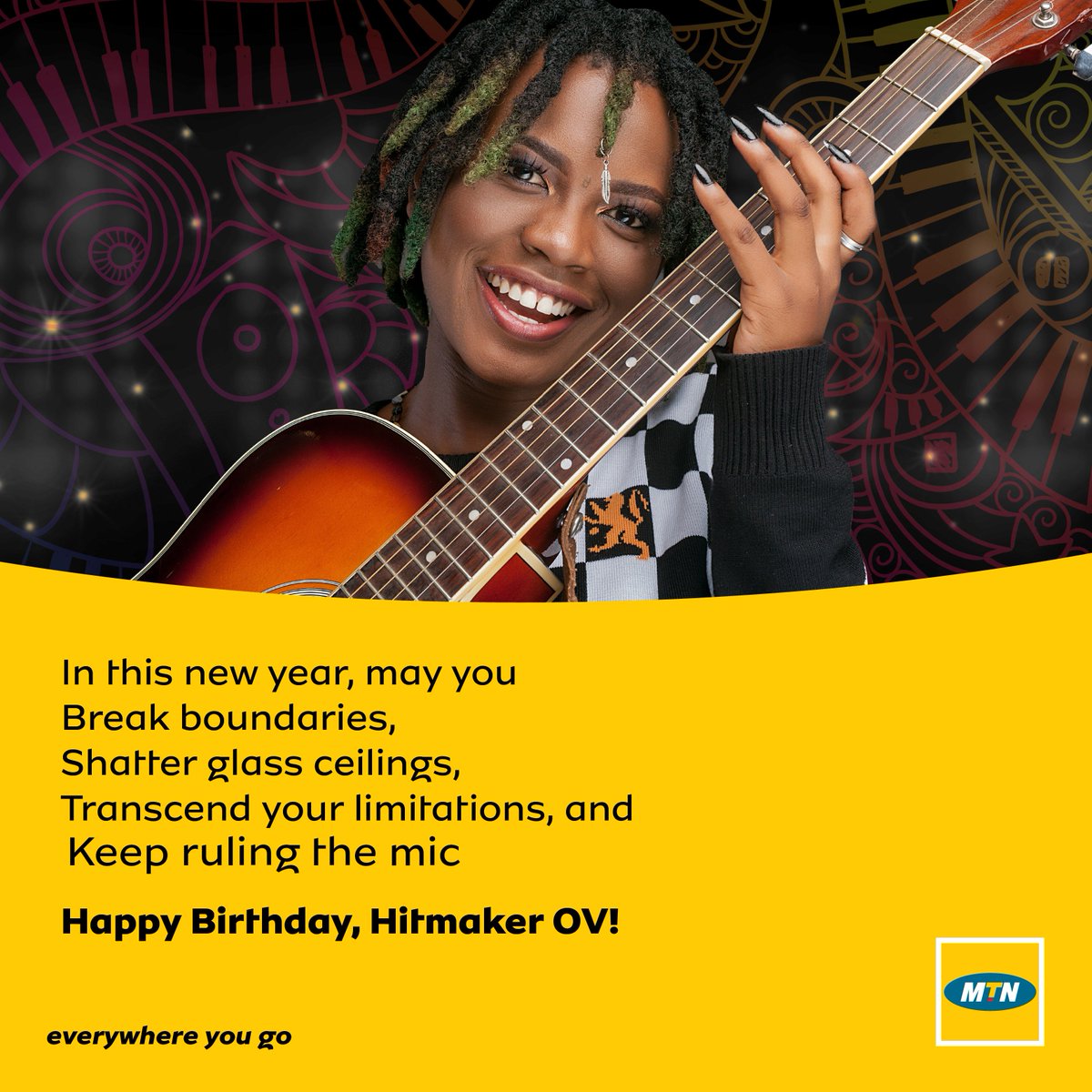 MTNGhana's tweet photo. Happy birthday to our very own Hitmaker @OV_Music_. May your new title as Hitmaker transcend and transform every aspect of your life. Enjoy your new age.#mtnhitmaker7 https://t.co/m17pcBxirN