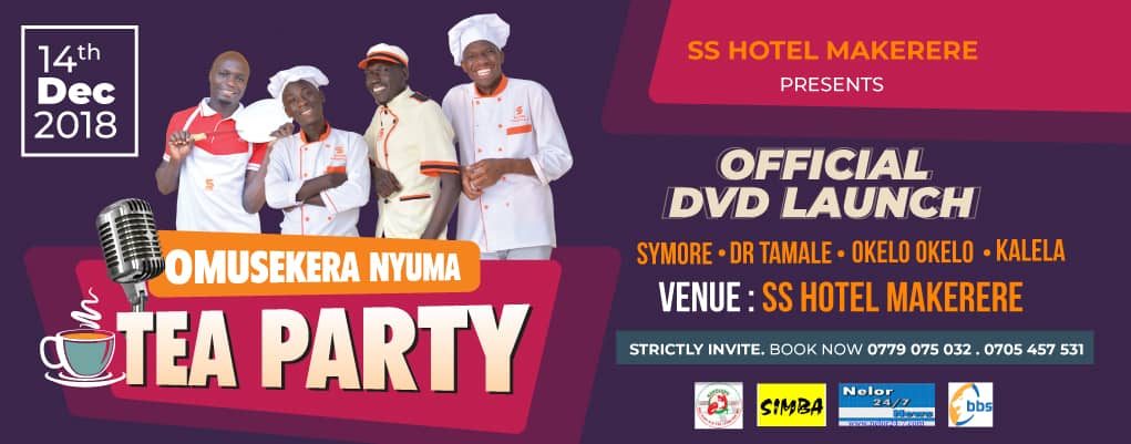 ss_hotel's tweet photo. Its now 9days left for the one Tea party #Omusekeranyumateaparty come experience the best of comedy in the making https://t.co/8YtMRzyO3z