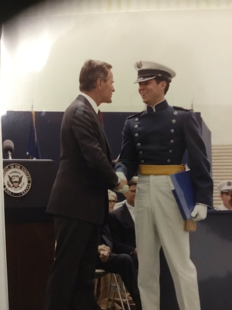 An amazing day when then VP Bush welcomed me into the Air Force. A true patriot! On behalf of all the men and women serving in Japan, thank you for your service Mr. President. You will be missed! Lt Gen Jerry Martinez Commander US Forces Japan