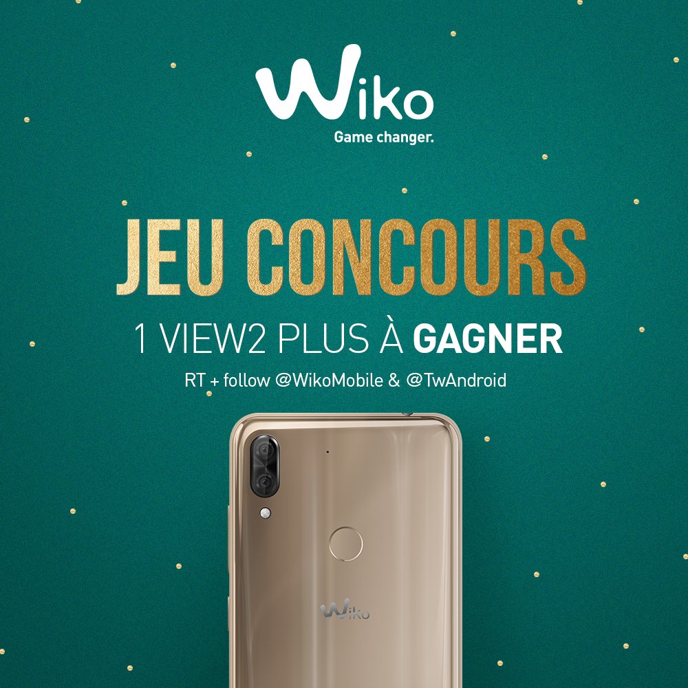 Frandroid (@frandroid) on Twitter photo 🎁 C'est parti pour un super #concours ! 😍
🎊 Gagnez un #WikoView2Plus 💚
🔸 RT + follow <a href="/WikoMobile/">Wiko Mobile France</a> & @TwAndroid 🔸
Vous pouvez participer jusqu'au 11/12 pour participer ! 🍀
🎁 Et un 2e #View2Plus à gagner sur Instagram ! 😊 👉 instagram.com/p/Bq9ipCblmsI/ 🎁 C'est parti pour un super #concours ! 😍
🎊 Gagnez un #WikoView2Plus 💚
🔸 RT + follow <a href="/WikoMobile/">Wiko Mobile France</a> & @TwAndroid 🔸
Vous pouvez participer jusqu'au 11/12 pour participer ! 🍀
🎁 Et un 2e #View2Plus à gagner sur Instagram ! 😊 👉 instagram.com/p/Bq9ipCblmsI/