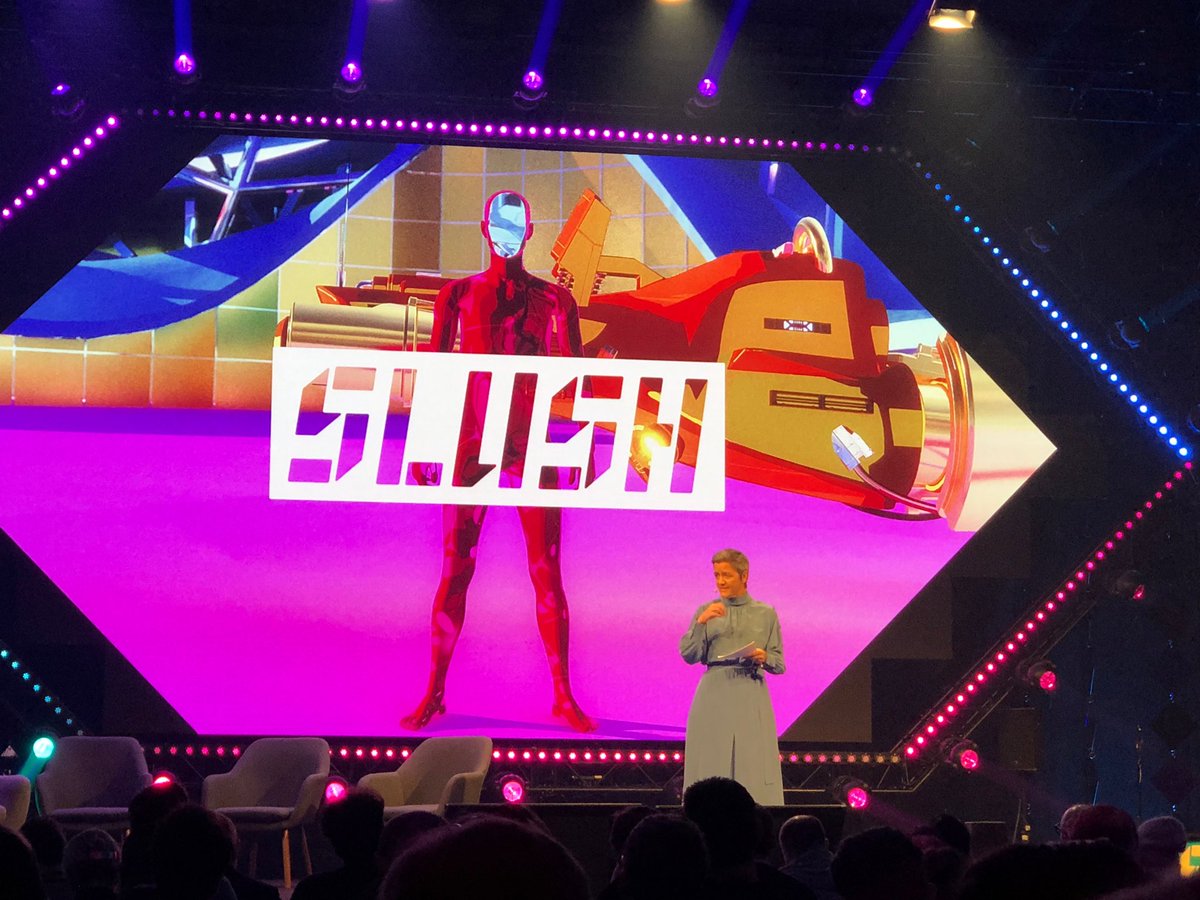 “What happens in cyberspace doesn’t stay in cyberspace” Margrethe varmer op. #Slush18