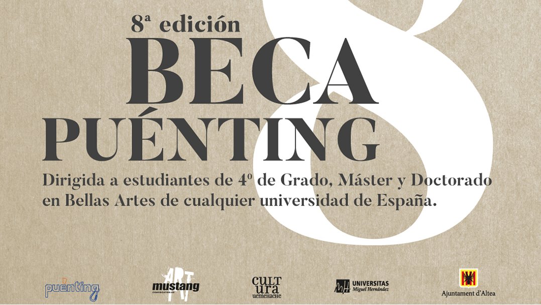 latamuda's tweet photo. ¿Estudias arte? Si la respuesta es afirmativa, esto te interesa:
La Beca Puenting abre la participación a todos los estudiantes de arte de España https://t.co/S3C7nirMUb https://t.co/cmDlGR8p9v
