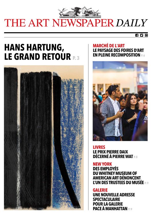 alexcrt_art's tweet photo. #NEWS Alors que #HansHartung est partout, dont une galerie de premier marché comme @galerieperrotin le spécialiste de la #SecondeEcoledeParis Franck Prazan @ApplicatPrazan donne son avis dans @tandailyfrance sur cette déferlante et reste axé sur les années 40-50 #artcollectors https://t.co/A0ffB7PPOw