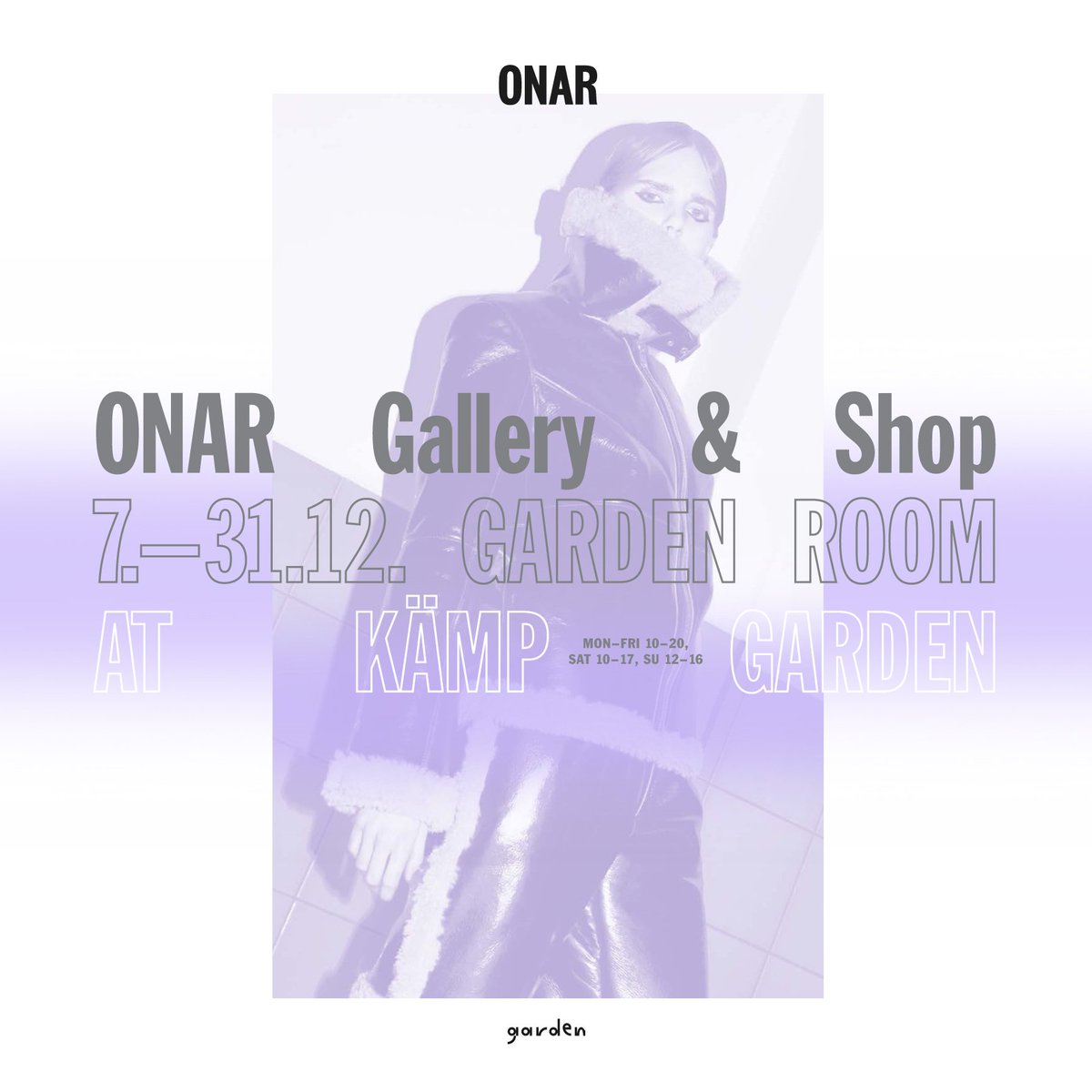ONAR Gallery &amp; Shop opening soon! 7th-31st December at the Garden Room of Kämp Garden. #onarstudios #kampgalleria #kampgarden #popup