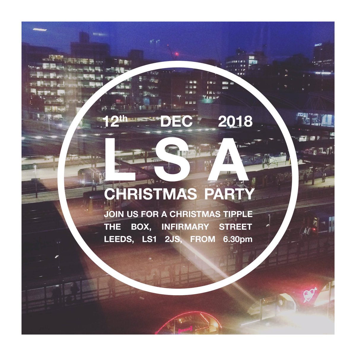 Leedsarchitects's tweet photo. Following on from our fab #lsadinner we’ll be hosting a more informal #Christmas drinks at The Box, Infirmary Street, #Leeds city centre on 12th December from 6.30pm onward! Come join us for a toast, a chat & some good natured #architect vs #architect table top games competition! https://t.co/u6cZl4ZDCw