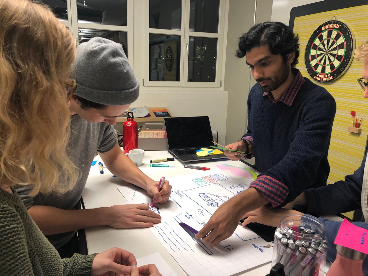 sparkLabsCH's tweet photo. Our #DesignThinking-class #StudentSquad moved to the ‘protoyping-paradise’ @Witzig_Office &amp; brought their different solutions to the next level. https://t.co/04uq0QP008