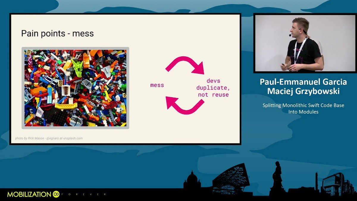 mobilizationpl's tweet image. Splitting Monolithic Swift Code Base Into Modules is up #mobilization8 buff.ly/2UdeJZB. @pemgarcia and @ncreated of #vptech