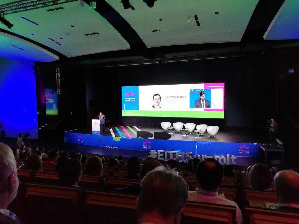 FelipMiralles's tweet photo. Jan-Philipp Beck, CEO of @EITHealth, welcomes #eithsummit remembering Alex Casta, and introducing Marie Curie, Copernicus and Max Factor as polish landmarks https://t.co/wn5NduHdnW
