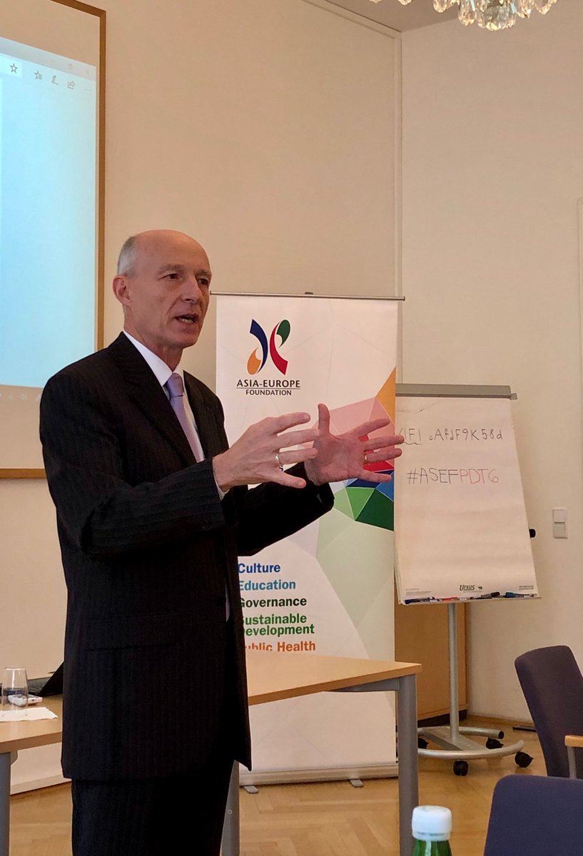 karstenwarnecke's tweet photo. Amb Stephan VAVRIK conducts workshop on #CulturalDiplomacy as part of #PublicDiplomacy, but different from #CulturalRelations. #ASEFPDT6 #ASEM @aseforg @culture360_asef @MFA_Austria https://t.co/7yHPRVpdK8