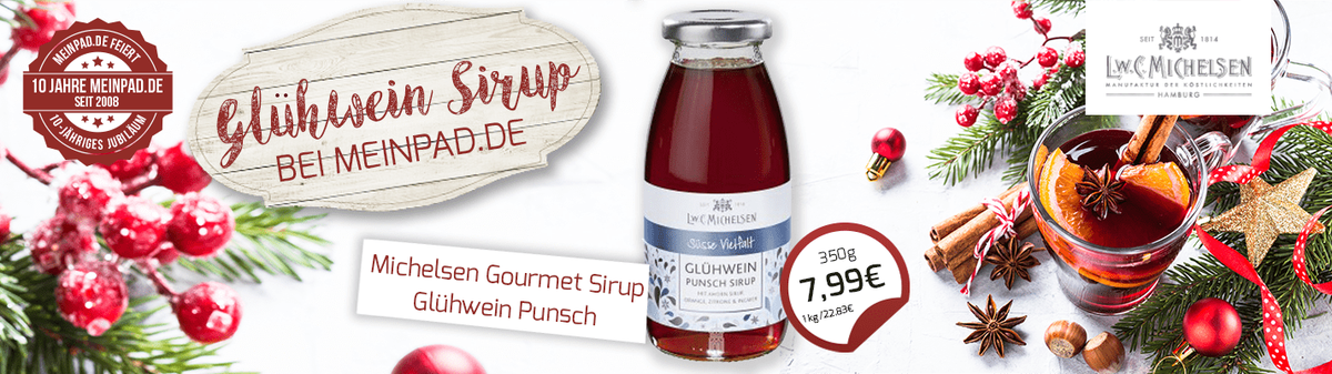 meinpad's tweet photo. Ihr wollt selbst Punsch herstellen? Dann haben wir das Richtige für euch! Der Michelsen Glühwein Punsch Sirup 😍
Jetzt bestellen unter https://t.co/36DsQDUlSv

 Schaut euch auch unsere vielen weiteren Angebote an: https://t.co/ehjg0yH6LK 

 #meinpad #onlineshop #angebot https://t.co/cPG93fUxg4
