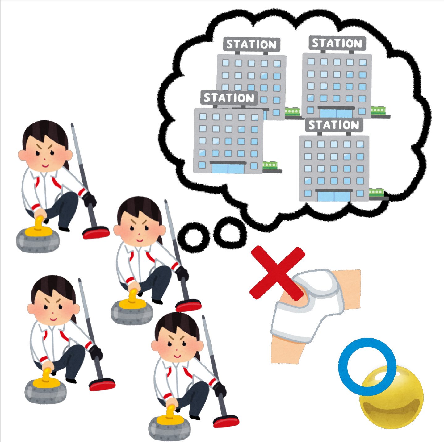 まいチクをいらすとやで再現 再現難易度 使ったイラスト 7枚 ふきだしのイラスト 大きな駅のイラスト 冬季オリンピックのイラスト カーリング 丸のマークのイラスト バツのマークのイラスト サポーターのイラスト 医療 金色の まいチクをいらすとやで再現 再現難易度 使ったイラスト 7枚 ふきだしのイラスト 大きな駅のイラスト 冬季オリンピックのイラスト カーリング 丸のマークのイラスト バツのマークのイラスト サポーターのイラスト 医療 金色の