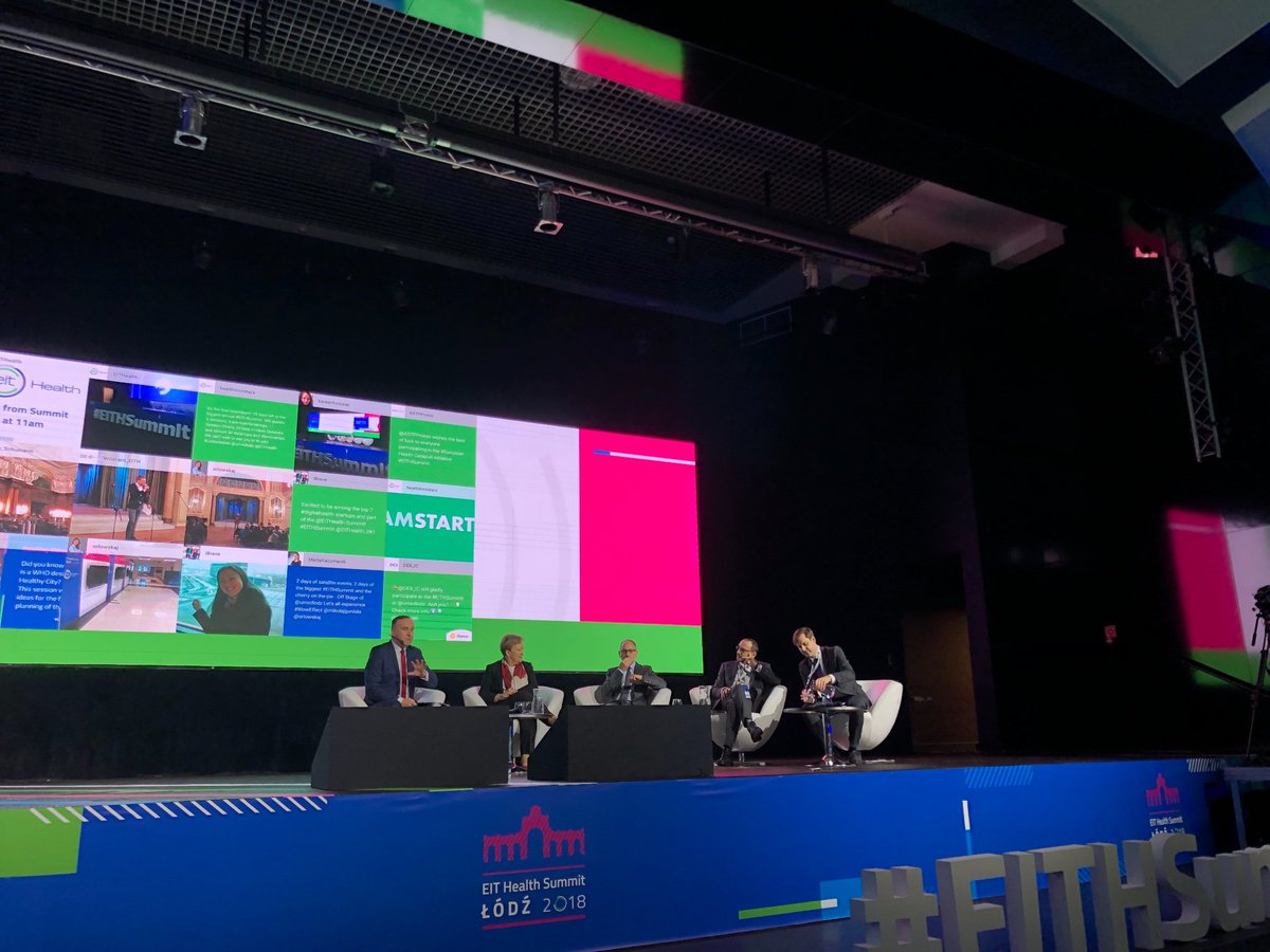 Prime seat at the #EITSummit ! <a href="/EITHealth/">EIT Health</a>