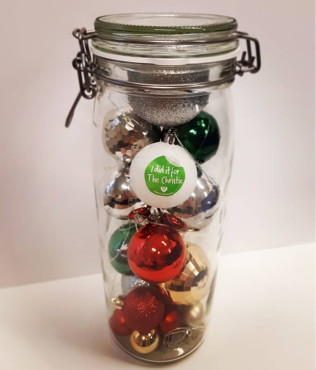 TheChristie's tweet photo. #12DaysofChristie - Guess the Baubles in a Jar 🎄
Suggested donation of £1 per guess, then the winner can split the proceeds with The Christie https://t.co/vxJofKgS9a