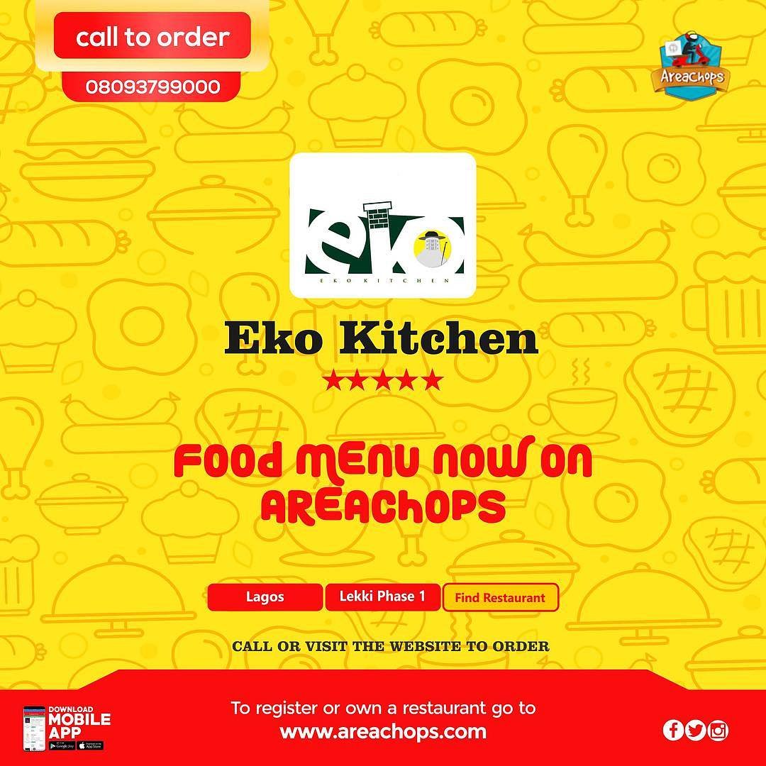 EkoKitchenNG's tweet photo. Your favourite restaurant is now on @areachops.

You can place your order via the website || https://t.co/PPHhxNg5KS

@eko_kitchen - fast, mouthwatering, affordable! .

#EkoKitchen #nigeriancuisine #naijafoods #lekki #fastfood #restaurant #9jadelicacies #AfricanCuisine https://t.co/n669x6ngeR