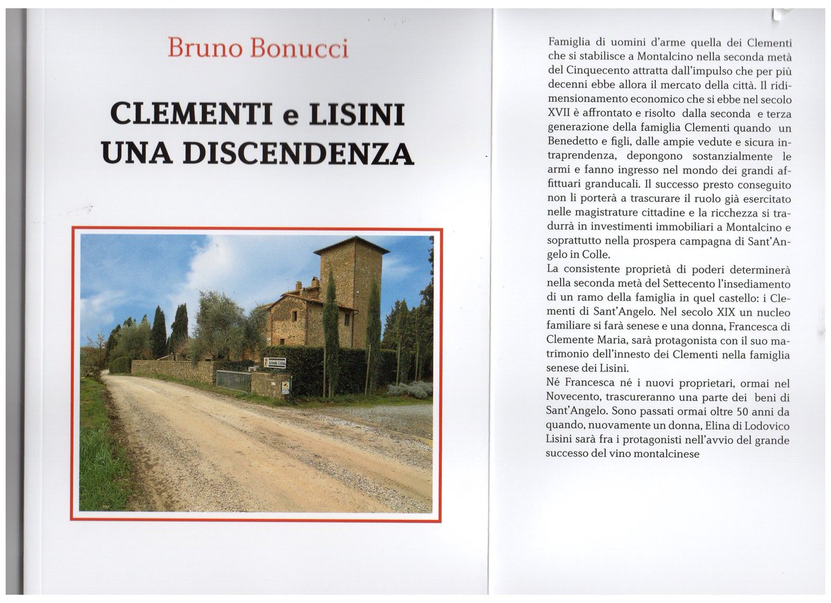 In questo libro una parte della storia della famiglia di mia nonna paterna, i Clementi e le radici di un borgo stupendo, Sant'Angelo in Colle - Montalcino. Il 14 dicembre, alle ore 16:00, se ne parlerà presso la sala consiliare del vecchio comune di #Montalcino #Siena