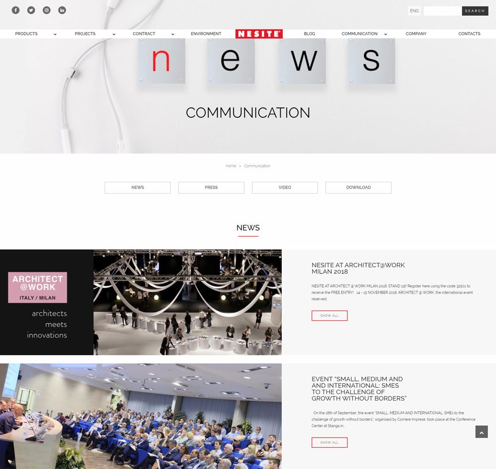 Nesite_TGS's tweet photo. ON - LINE IL NUOVO SITO WEB NESITE!

E’ con piacere che Vi comunichiamo che è on-line il nostro nuovo sito, completamente rinnovato nell’aspetto grafico.

Scopri tutto » https://t.co/UPlJ9IejnJ

#newwebsite #design #raisedfloor #latestnews #nesitewebsite https://t.co/qavrl5jWsM