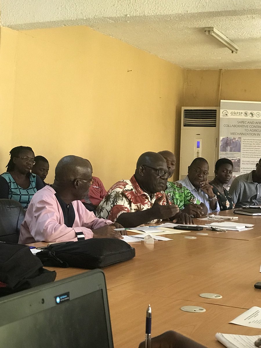 AINLiberia2017's tweet photo. The AIN is currently attending the Agricultural Coordination Committee Meeting held at the MOA. Key discussions involved the revised regulations for accreditation and re-accreditation, priority crops for agricultural development,strengthening and capacity building for MOA/Farmers https://t.co/z5ckpxGWJI