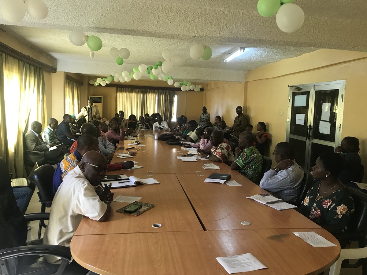 AINLiberia2017's tweet photo. The AIN is currently attending the Agricultural Coordination Committee Meeting held at the MOA. Key discussions involved the revised regulations for accreditation and re-accreditation, priority crops for agricultural development,strengthening and capacity building for MOA/Farmers https://t.co/z5ckpxGWJI
