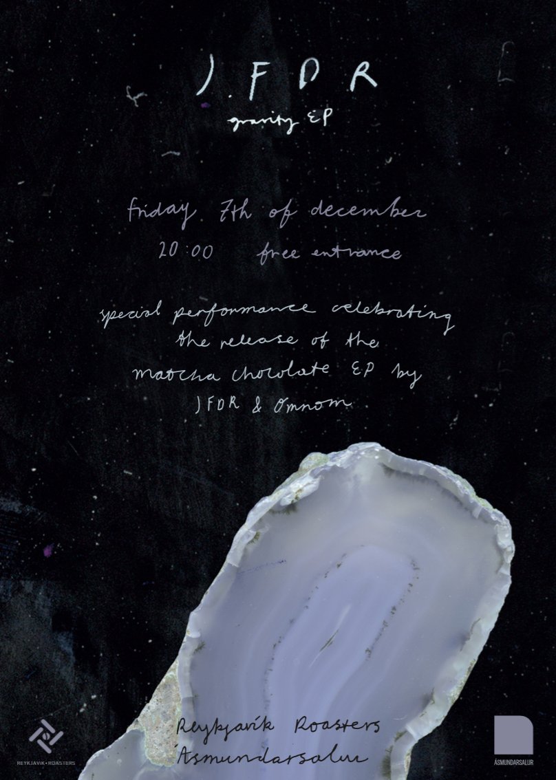 i'm playing a special concert in <a href="/RvkRoasters/">Reykjavík Roasters</a> newest branch ásmundarsalur on friday celebrating the gravity ep / chocolate bar. come celebrate with me !