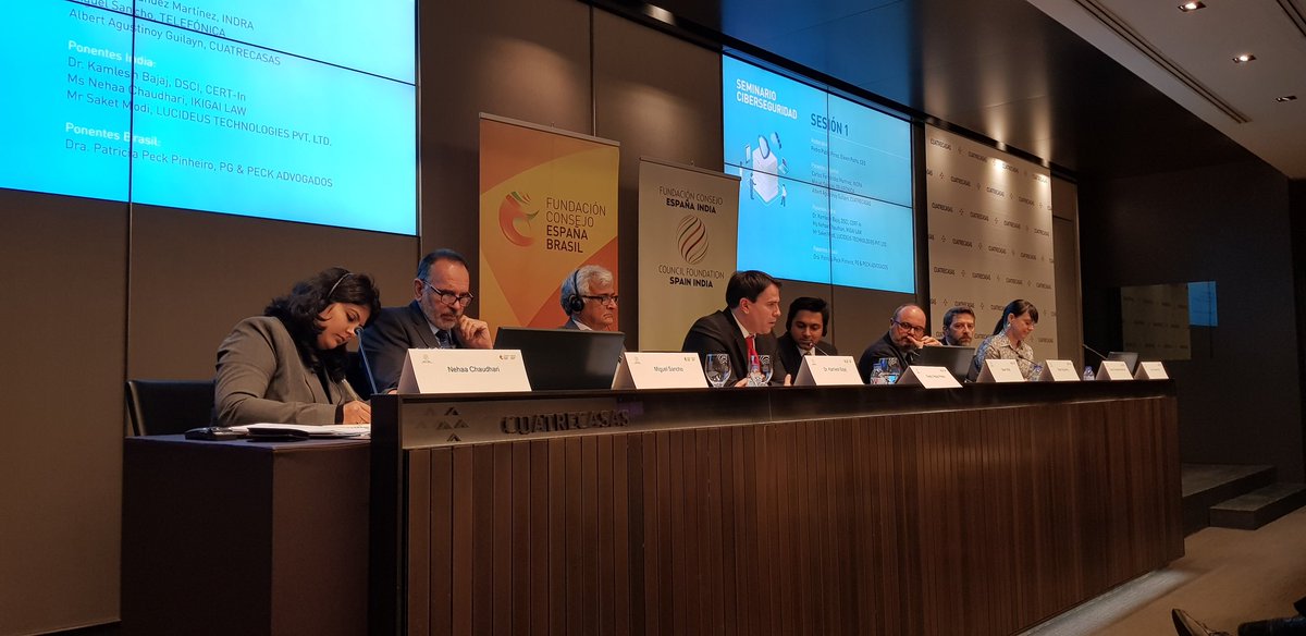 CollorRodrigo's tweet photo. Seminário Brasil-India-Espanha sobre cibersegurança - Madri, Espanha https://t.co/1WSa4faybw