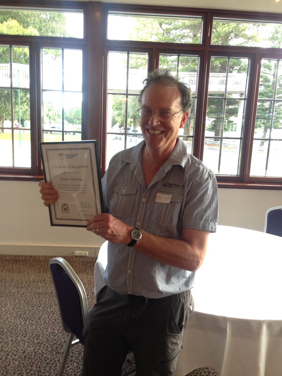 EarthScienceWA's tweet image. Congratulations to Grant Armstrong as he is recognised today by the School Curriculum and Standards Authority for his enormous contributions to Geology and then Earth &amp;amp; Environmental Science curriculum and teaching. Thank you Grant!