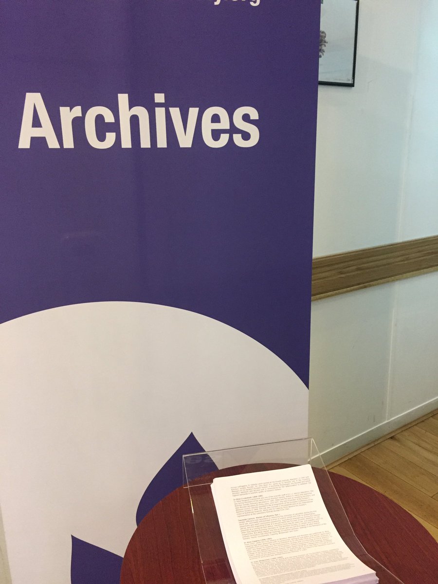 NutritionSoc's tweet photo. #nsarchives on display #nswinter18 @RSMprofs visit in the next break to write the name of your biggest nutritional science influence on the graffiti wall https://t.co/HOyTWusZlU