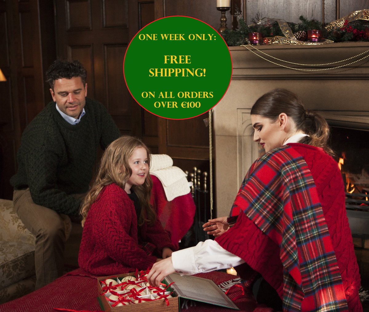 Irish_HouseDT's tweet photo. Just in time for holiday shipping!

For one week only, FREE SHIPPING on all orders over €100 on our website https://t.co/xb7Zsbsi4F! 🎄☘️🎄☘️🎄

#WearingIrish #FreeShipping https://t.co/hppks8tL22