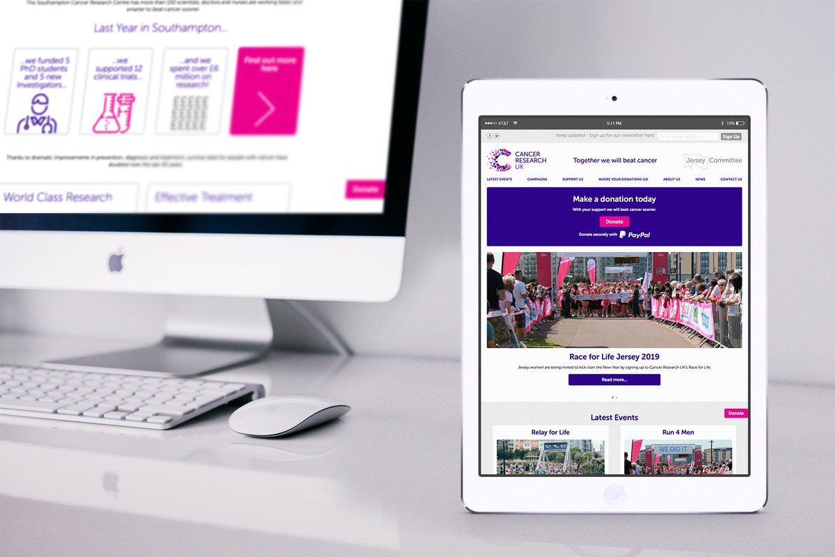 The new Cancer Research UK Jersey website has launched! We are proud to have been asked to design, build and host this responsive site for such a crucial and important local charity. Please visit them here: cancerresearchukjersey.org #letsbeatcancersooner #webdesign #getrefined