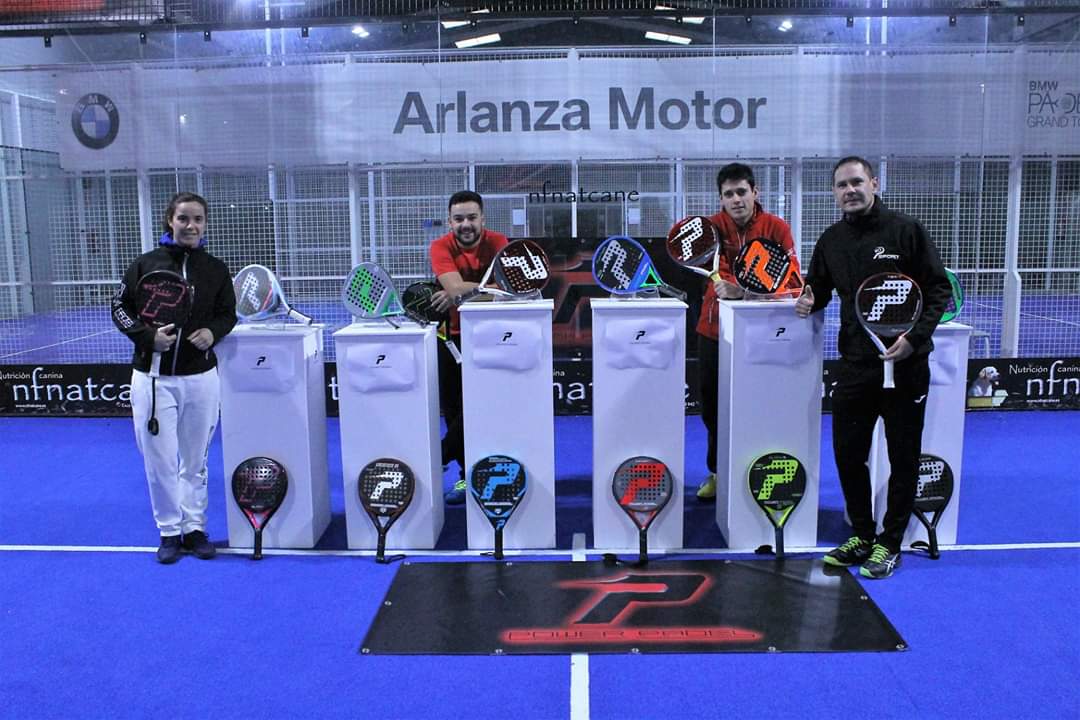 🏆🏆 Clinic final del torneo Power Padel con los jugadores Meli Garcia, Iván González, Mario Díaz y Fernando Pérez con los modelos actuales del catálogo.