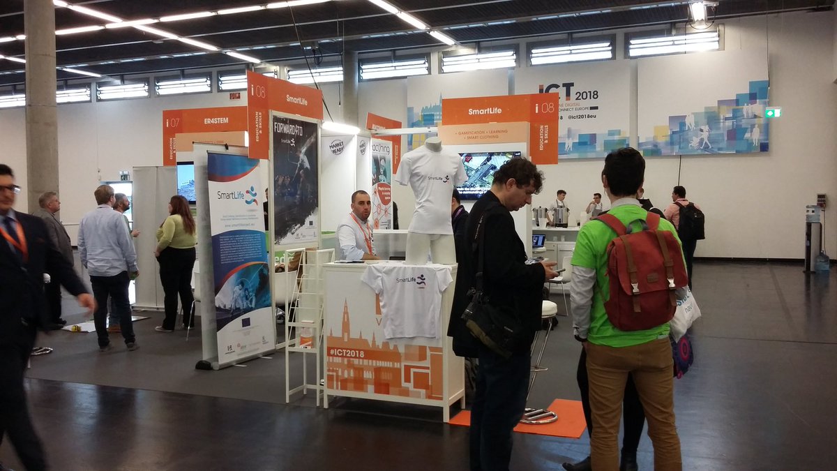 SmartLife_eu's tweet photo. #Smartlifeproject at #ICT2018 
Visit us at booth i08 hall X3. Fighting  against #obesity @hepaeurope @Health2eu @GOAL_H2020 @EUhorizon2020 @EU_H2020 #ehealth #project https://t.co/6xqCPFopsT