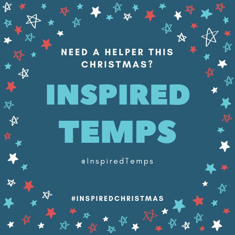 Inspiredjobs's tweet photo. Have a holiday you need to cover? Could do with an extra helper this Christmas? Or generally interested in temping? We can help with an @InspiredTemps - do get in touch with our temps desk to find out how we could help! #inspiredtemps #inspiredchristmas https://t.co/lhhuMqIKsi