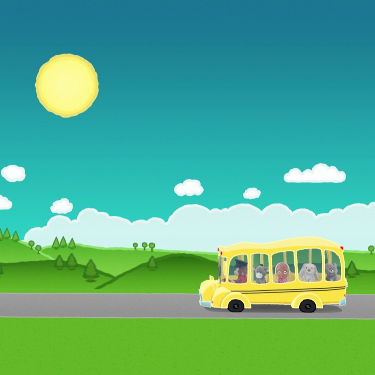 Wheels_OnTheBus's tweet photo. If only all bus rides were this fun! #schoolbus #kids #kidsmusic #wheelsonthebus #sunnyday #puppets https://t.co/oW5zXWMfPf