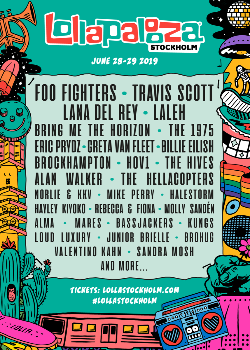 foofighters's tweet photo. SWEDEN! ARE YOU READY FOR @lollapaloozaSE??? 🇸🇪

Tickets &amp; info: https://t.co/CJEDx3aPYN

#lollastockholm #lolla https://t.co/CObLeb54hb