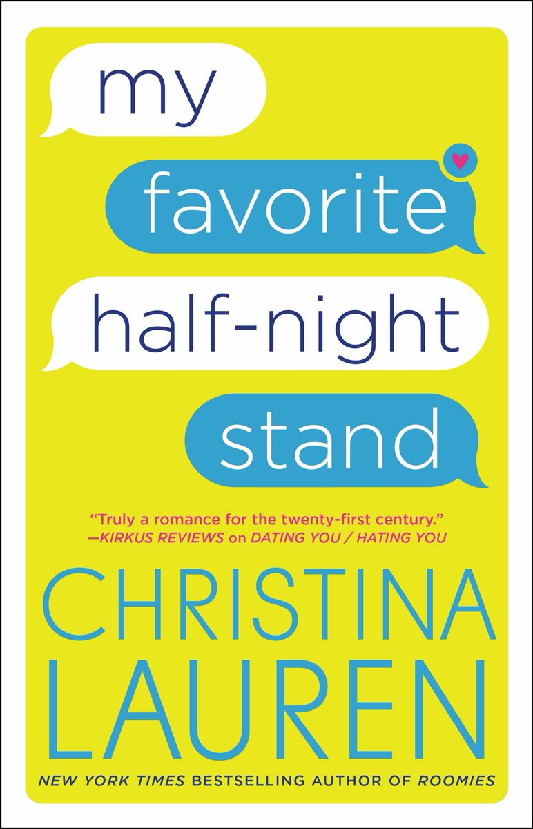 Jenny_ORegan's tweet photo. RT for a chance to #win @ChristinaLauren’s laugh-out-loud romp through online dating MY FAVORITE HALF-NIGHT STAND! Open worldwide. Ends 12/11. https://t.co/ZlUhdQ3byB