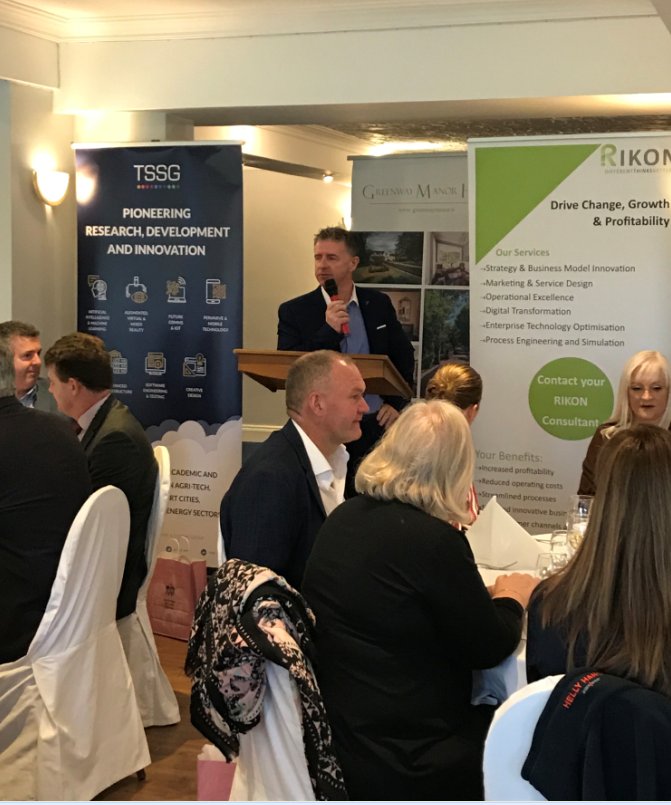 Dr <a href="/Pat_RIKON/">Patrick Lynch</a> officially launched <a href="/SMF_Ireland/">SMF</a> at the <a href="/HotelGreenway/">Greenway Manor Hotel</a> last Friday to over 100 #marketing &amp; business professionals from various industries in the #SouthEast. Find out more at semf.ie #LoveMarketing