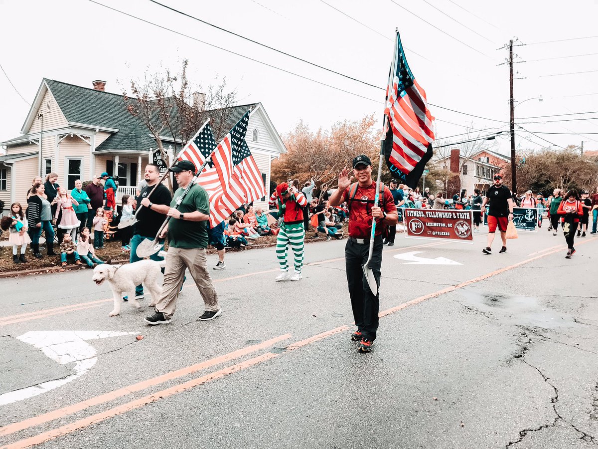 F3Sharknado's tweet photo. Spotted some High Impact Men at the #SnowballParade in Lexington this weekend. Looking swell there, @nbermas1! @F3LexSC #HIM https://t.co/4gTaxDoQEw
