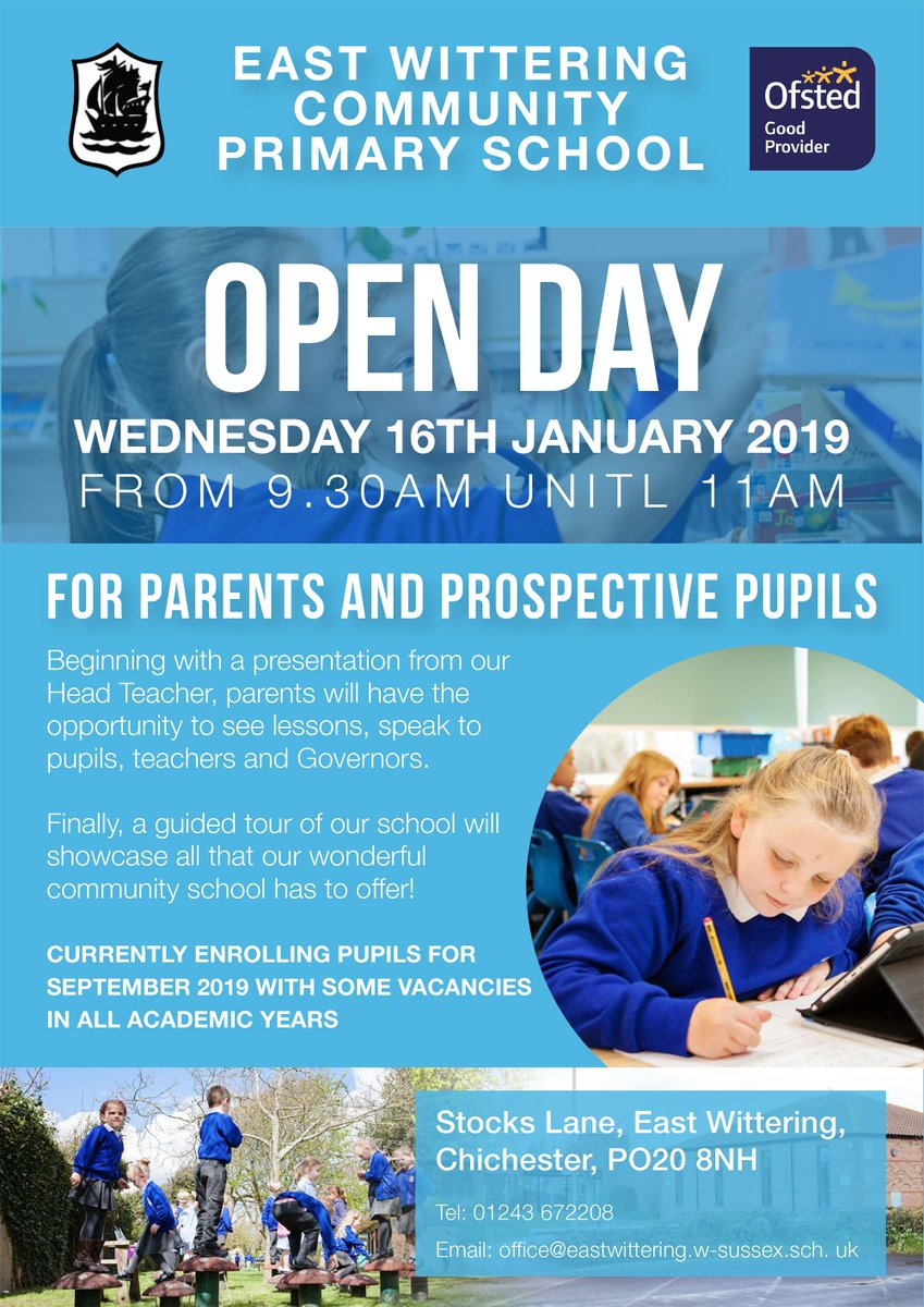 ewcps's tweet photo. Our Open Day for the parents of prospective new pupils is on the 16th January 2019 at 9:30am. Please feel free to share! https://t.co/8vOZRlZ9ik