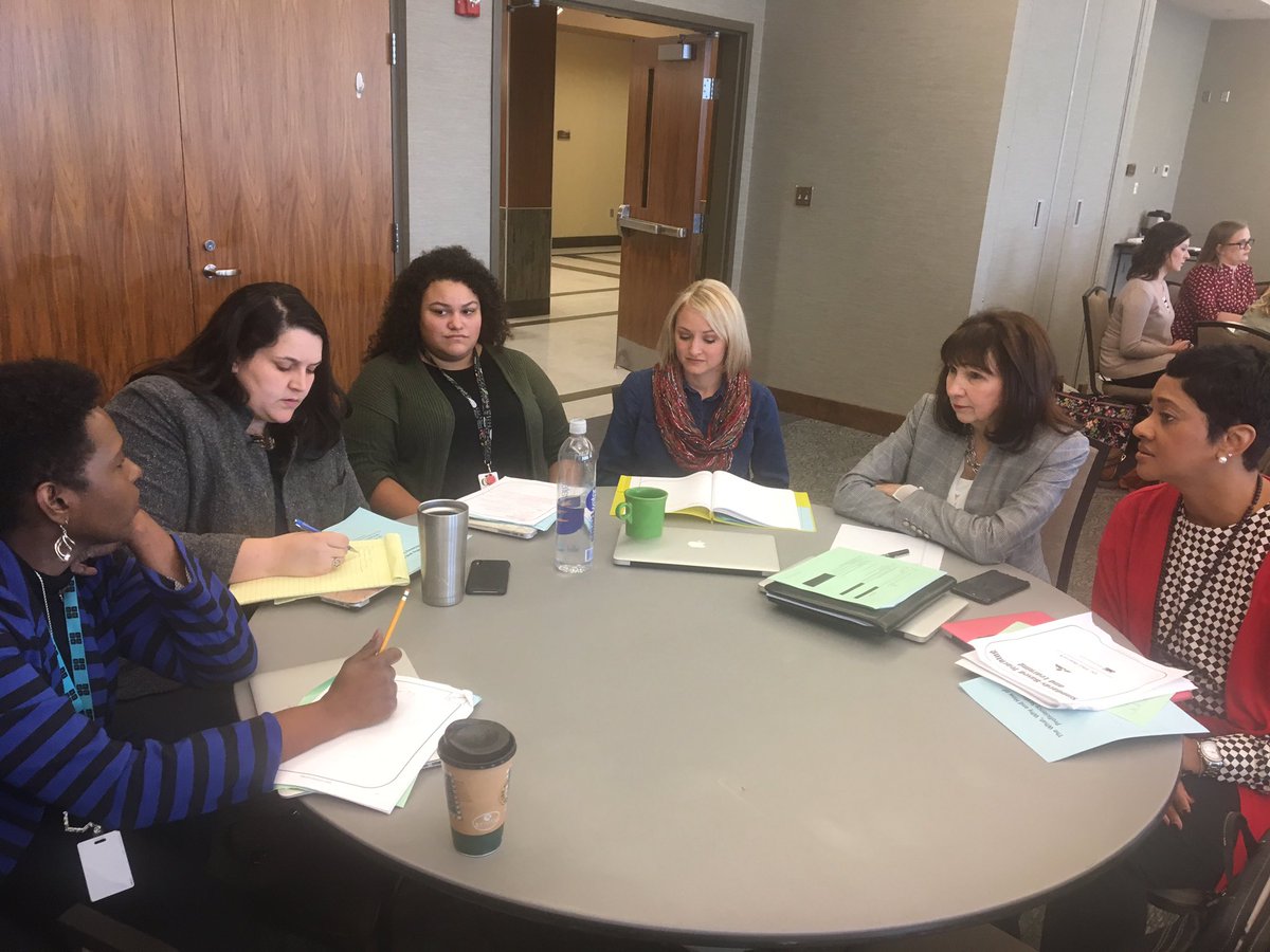 GoodwinKhristie's tweet photo. Check out this 3 table school team @OHSJackets1 on the front row learning with @pbwarrick about using assessment to lead students to Higher Levels of Learning! Insightful conversation! #GoBigO #ocscip https://t.co/7zrL7odjb3