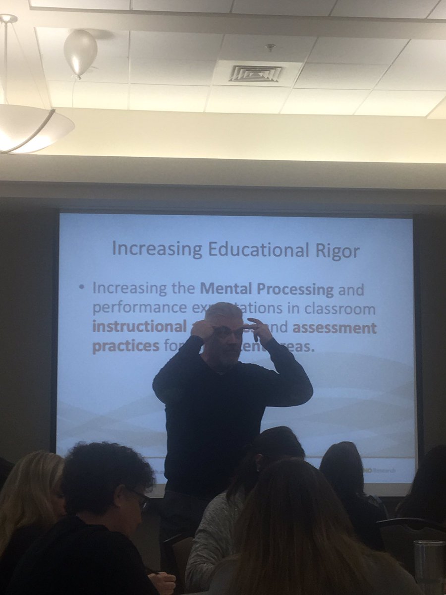 GoodwinKhristie's tweet photo. Check out this 3 table school team @OHSJackets1 on the front row learning with @pbwarrick about using assessment to lead students to Higher Levels of Learning! Insightful conversation! #GoBigO #ocscip https://t.co/7zrL7odjb3