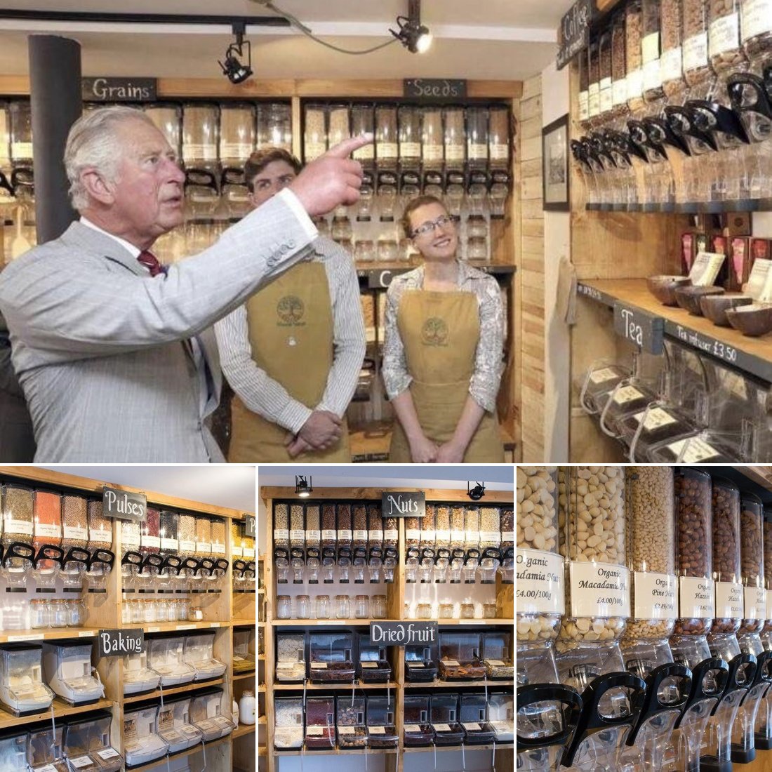 Sıfır atık sloganı ile yola çıkarak Galler'de açılan Natural Weigh mağazası bakliyat, kuruyemiş, kahvaltılık gevrek, çay ve kahve gibi birçok ürünün satışında Gıda çeşmesi -Gravity Bin ürünlerini kullanmayı tercih etti.#hldisplay #bulkbins #sustainability hmas.com