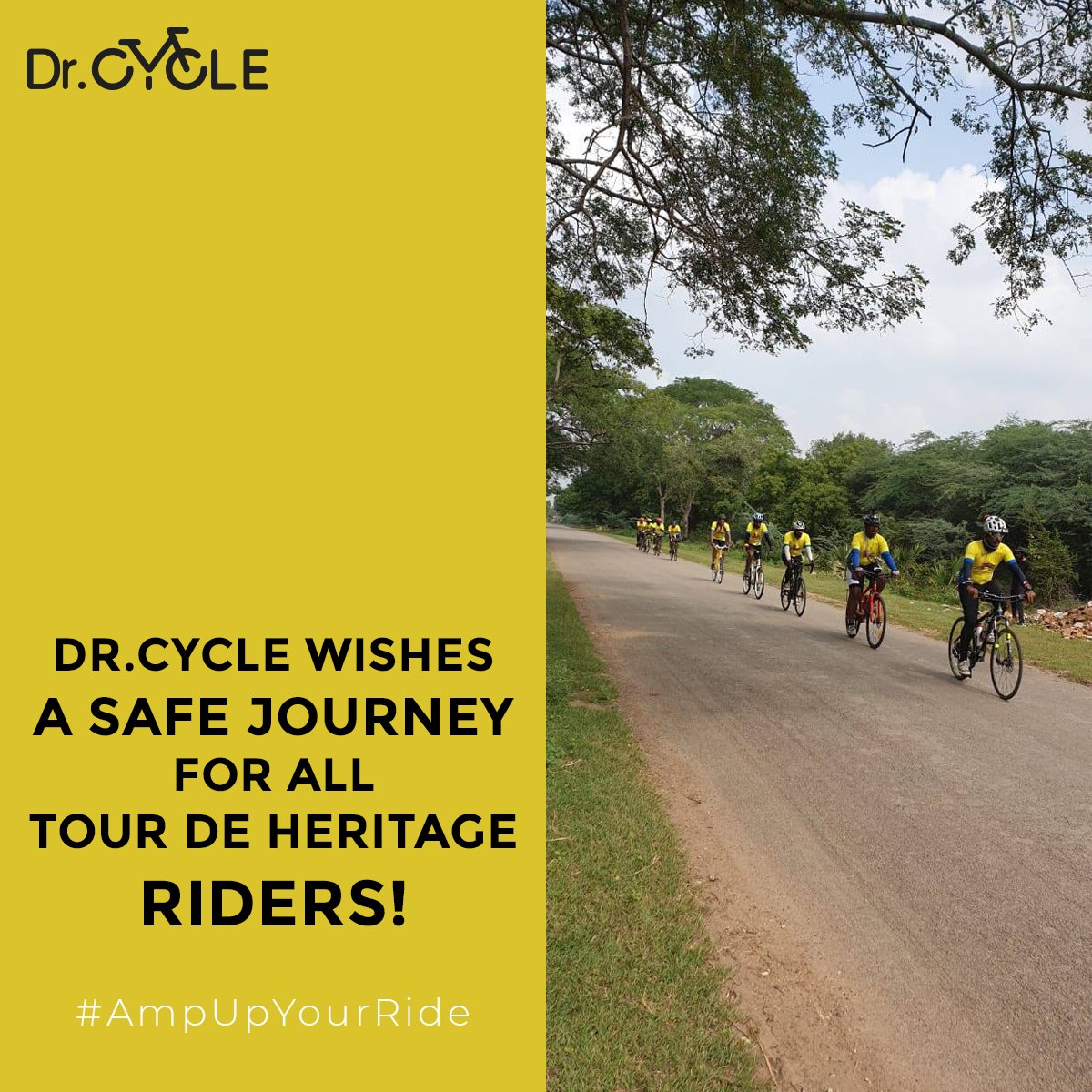 DrCycleIndia's tweet photo. An insured ride is a secure ride. All riders of Tour De Heritage, Andhra Pradesh are pedalling 2000 km with the safety of Dr Cycleβs Insure-your-ride. We wish them glory!
#TourDeHeritage #DrCycle #AndhraPradesh #insureyourride #ridetoglory https://t.co/ZElGFaAKxL