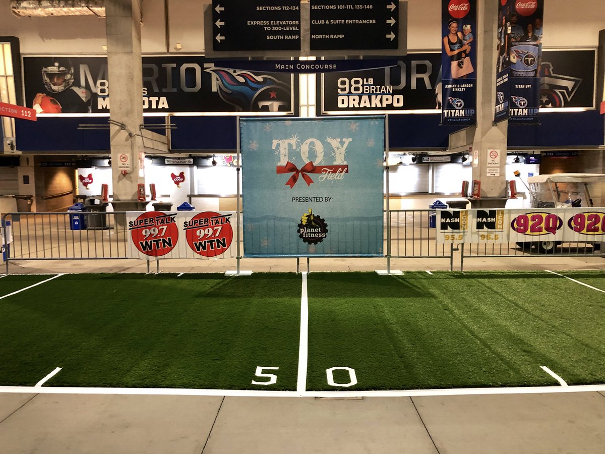 NissanStadium's tweet photo. Let’s fill this field up with toys today!
@1045TheZone | #ToyField2018 https://t.co/c86TxvCRrc