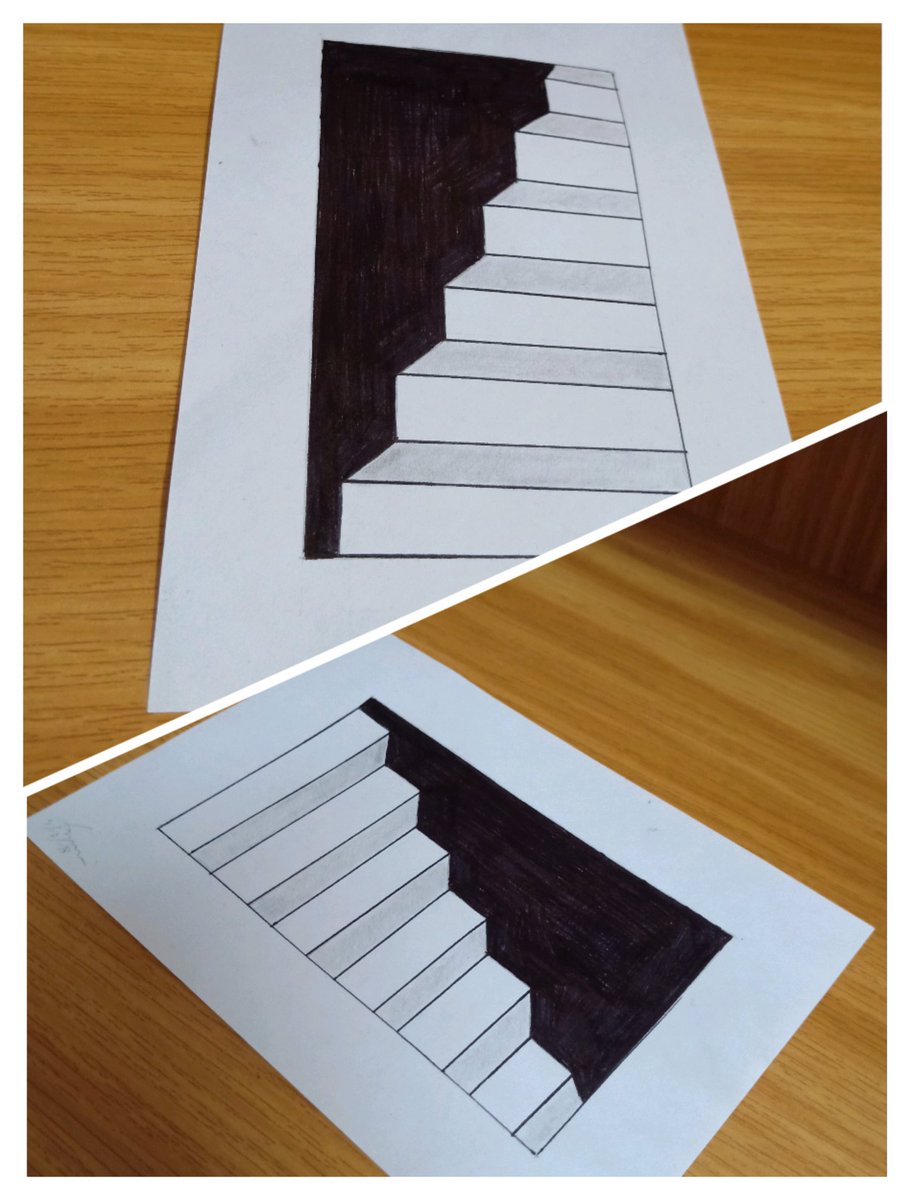 Just_Anami's tweet photo. Are the stairs heading up or going down the table?The same stairs going up comes down. The problem comes with the solution. We need to just see the things/situation with a different perspective. That's it.
#namiwise #passion #lifelessons #illusions #problem #solution #perception https://t.co/AJWDuoFdbC