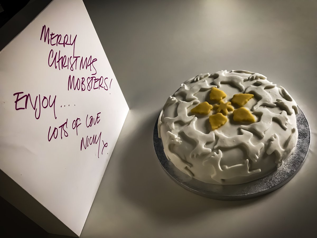 Massive thanks to <a href="/rybkagoldsmith/">Nicky Rybka Goldsmith</a> fo the this homemade beautiful boozy Christmas cake! 🎄🍰 you know the way to our hearts 🍷#production #wardrobe #christmas #cake