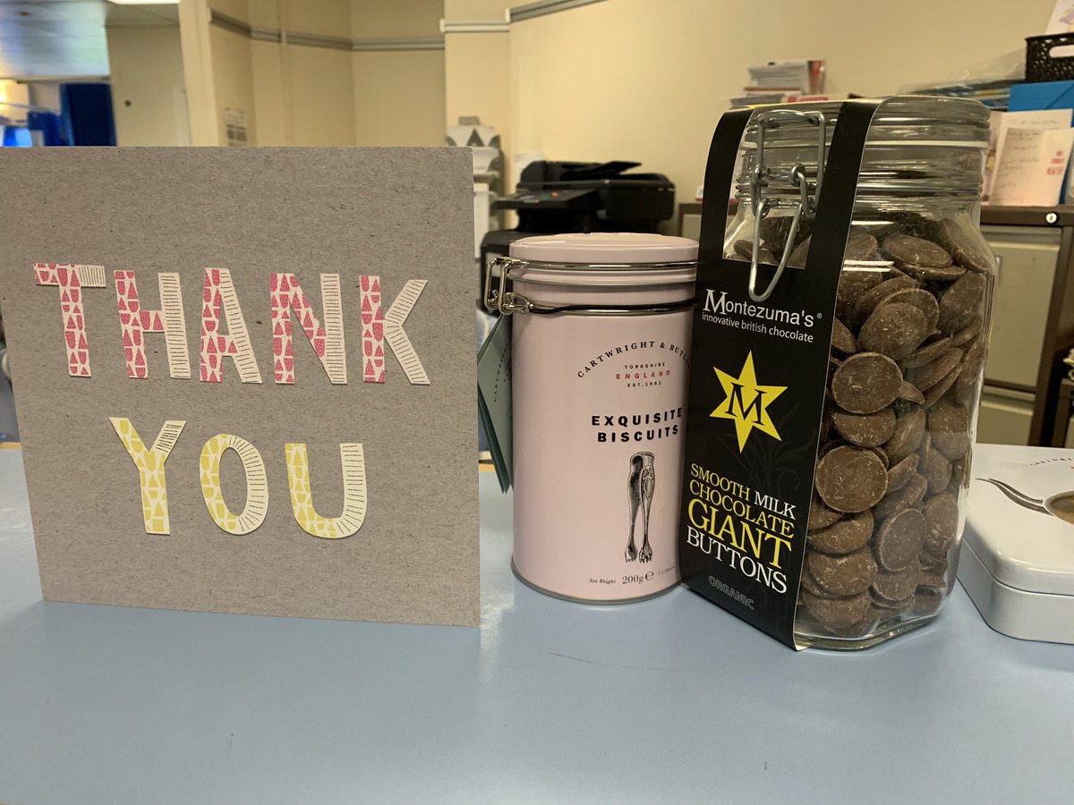 hedylagmay's tweet photo. Thank you card and sweets from one of our patients😘😘 https://t.co/efvHqHGS4l