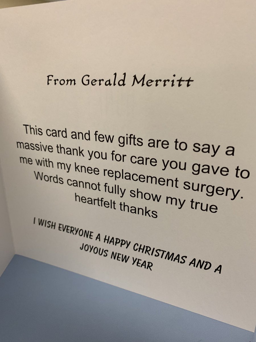 hedylagmay's tweet photo. Thank you card and sweets from one of our patients😘😘 https://t.co/efvHqHGS4l