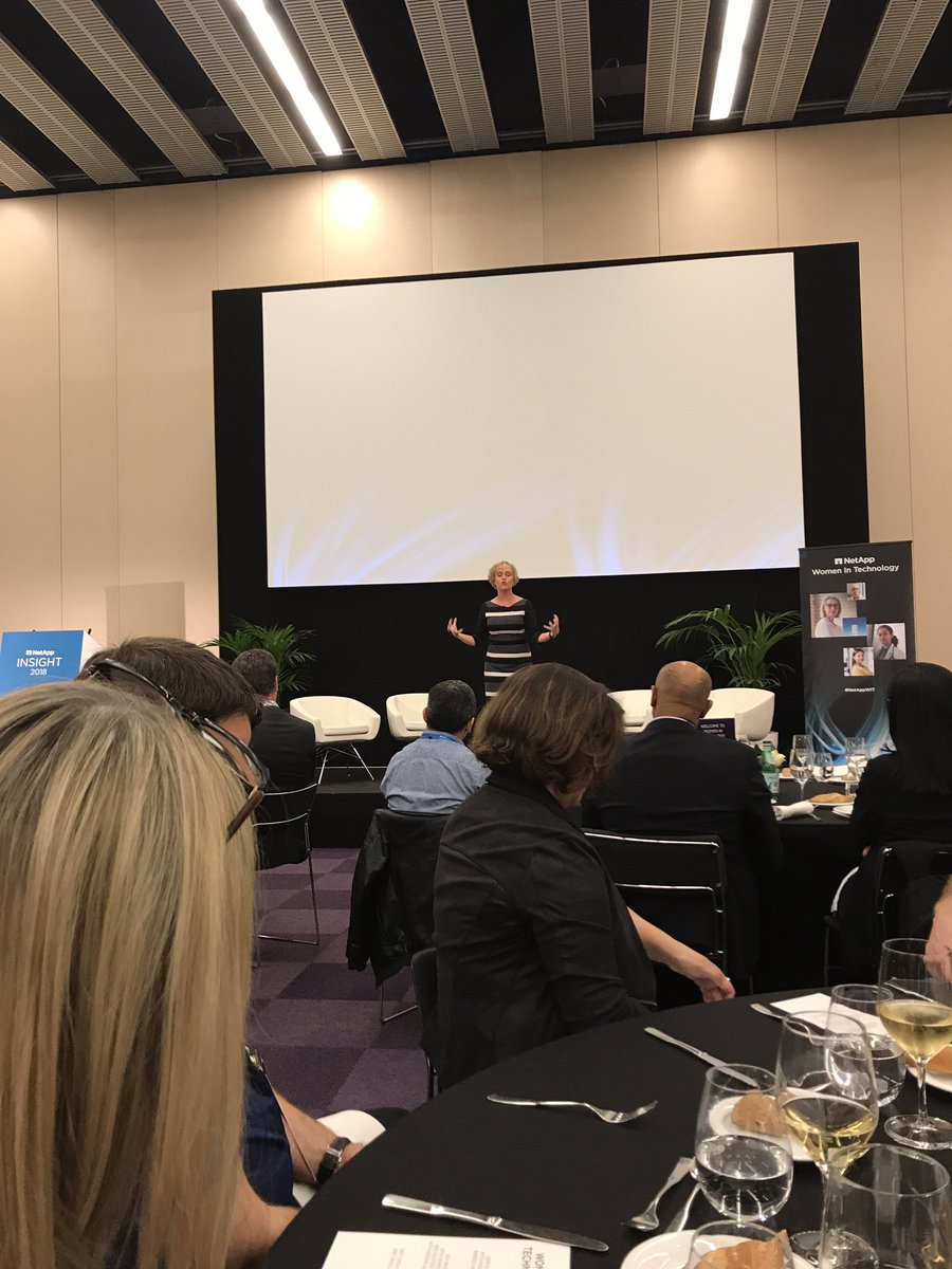 CeceliaTaylor's tweet image. “Do great work—it is not who you know, it’s who knows you.” @KateSwanborg #NetAppInsight #NetAppWIT