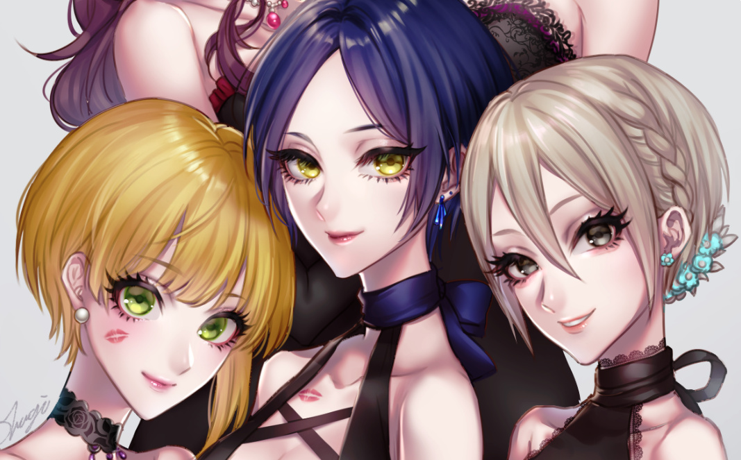 速水奏 ,一ノ瀬志希 ,城ヶ崎美嘉 ,宮本フレデリカ ,塩見周子 「冬コミ新刊表紙できた～～???
LiPPSのスタイルブック風イラスト集になります」|おはぎのイラスト
