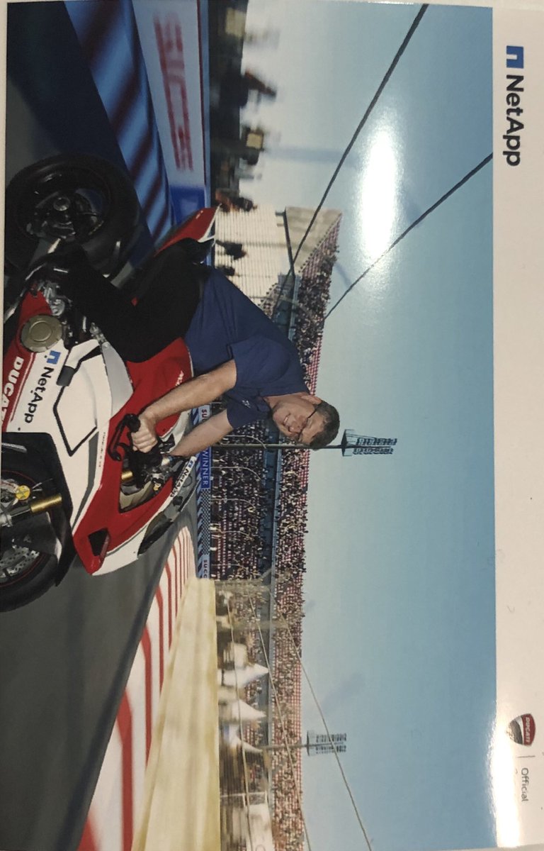 laurentnicolas's tweet photo. Riding the data wave.  #NetAppDucati #NetAppInsight https://t.co/TgnoJ7a4BQ